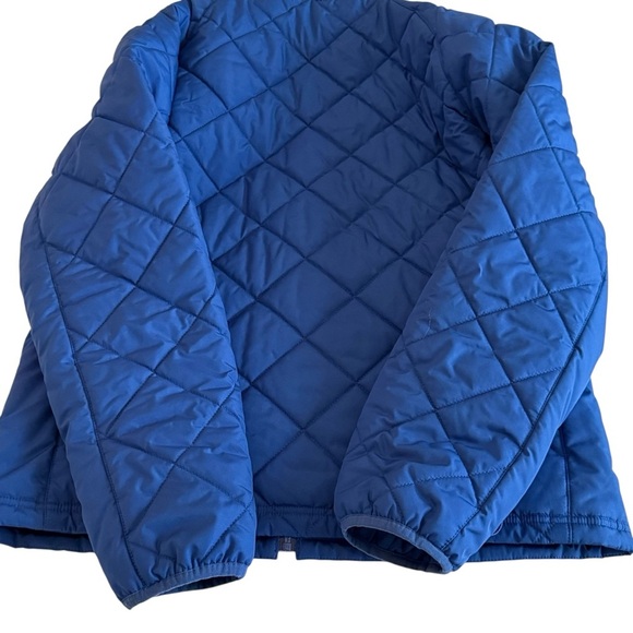 Lands End Royal Blue Quilted Jacket, size medium, puffer jacket - Picture 3 of 7